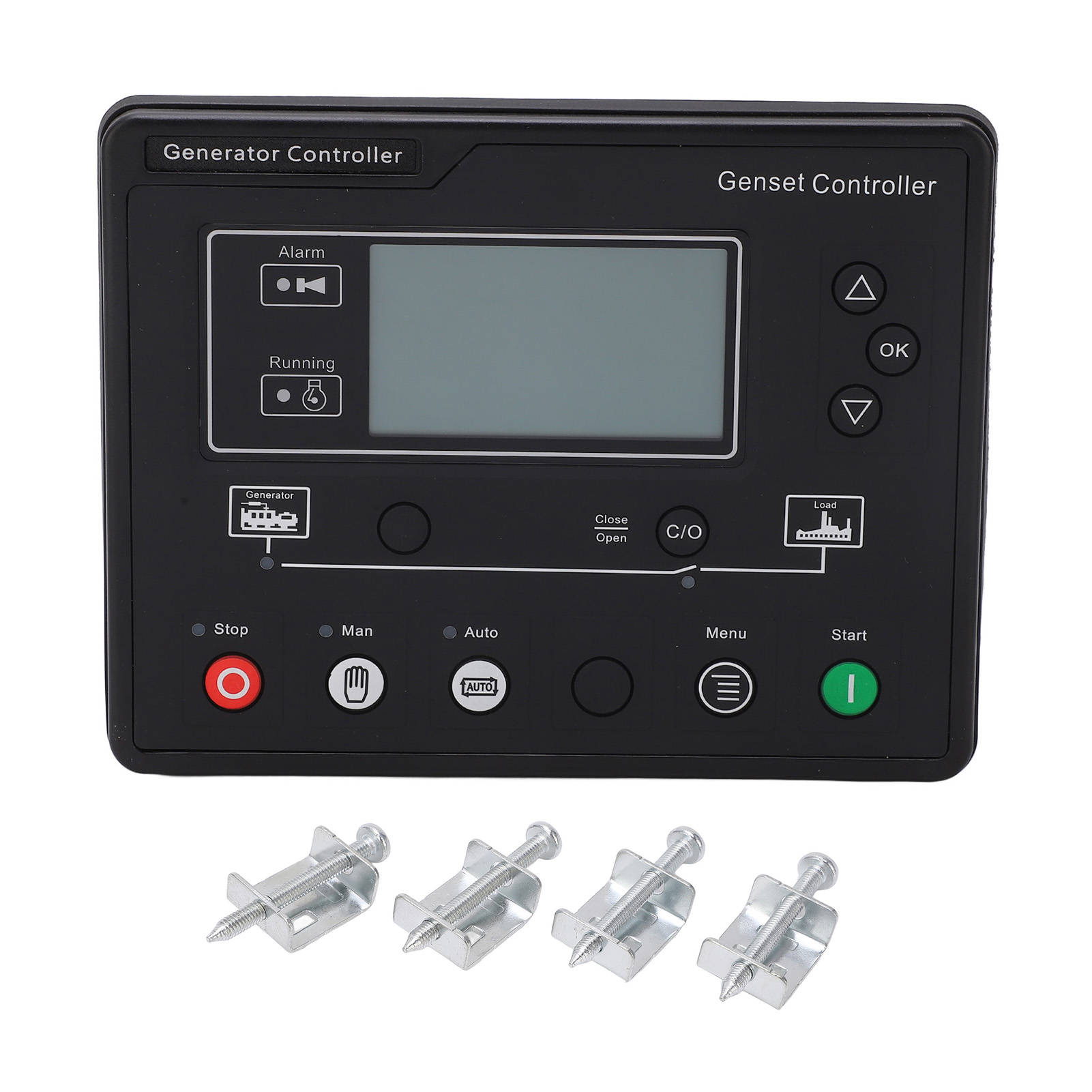 Contrôleur de groupe électrogène diesel à écran LCD, démarrage automatique 8-35V, JXG6110U