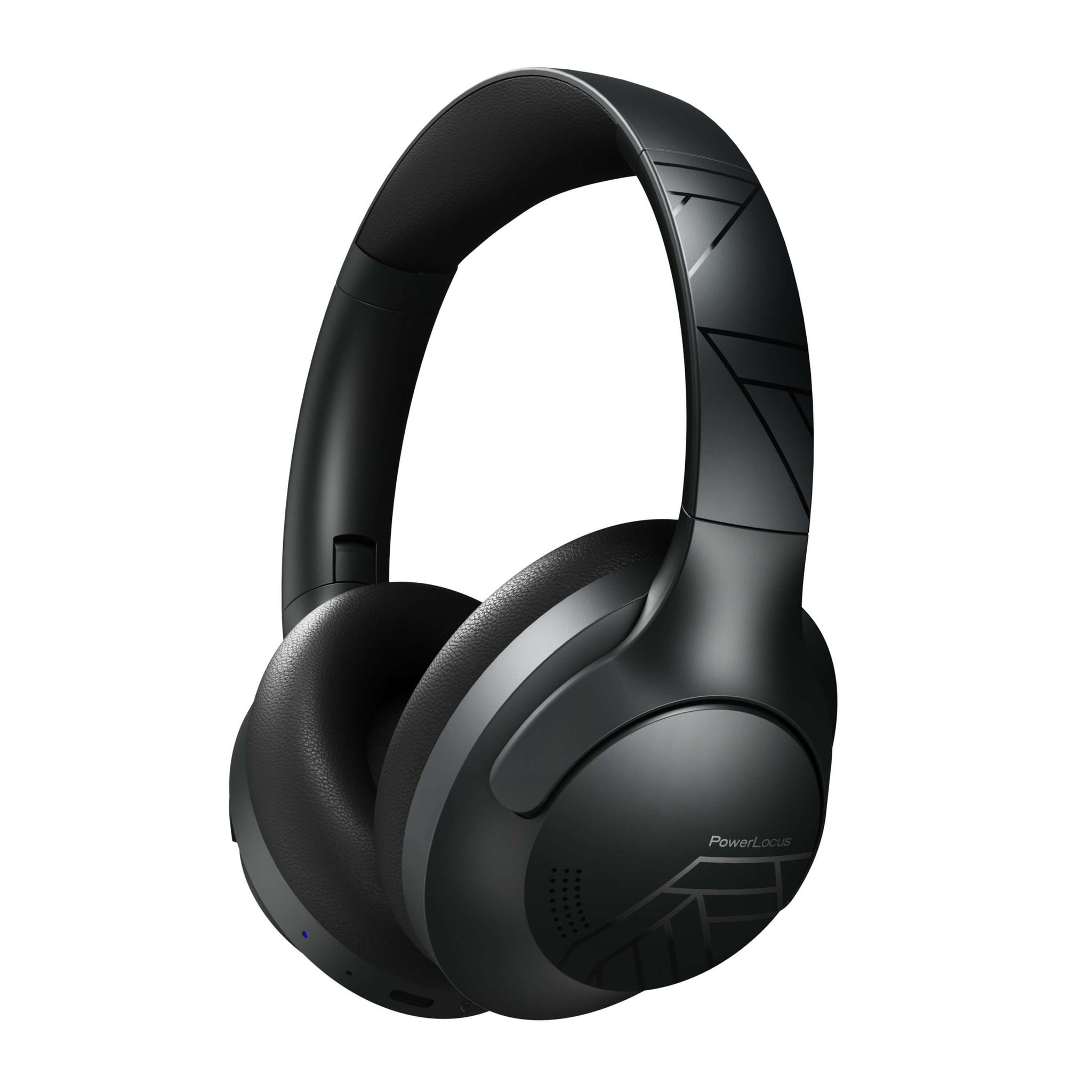 Oem Powerlocus P3 Schwarze Bluetooth-Kopfhörer Mit Mikrofon, Aux-Anschluss Und Bluetooth-Hülle