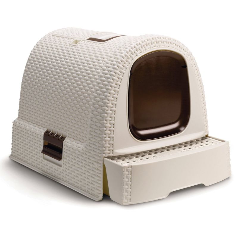 Eco-Friendly Curver Cat Litter Tray - White