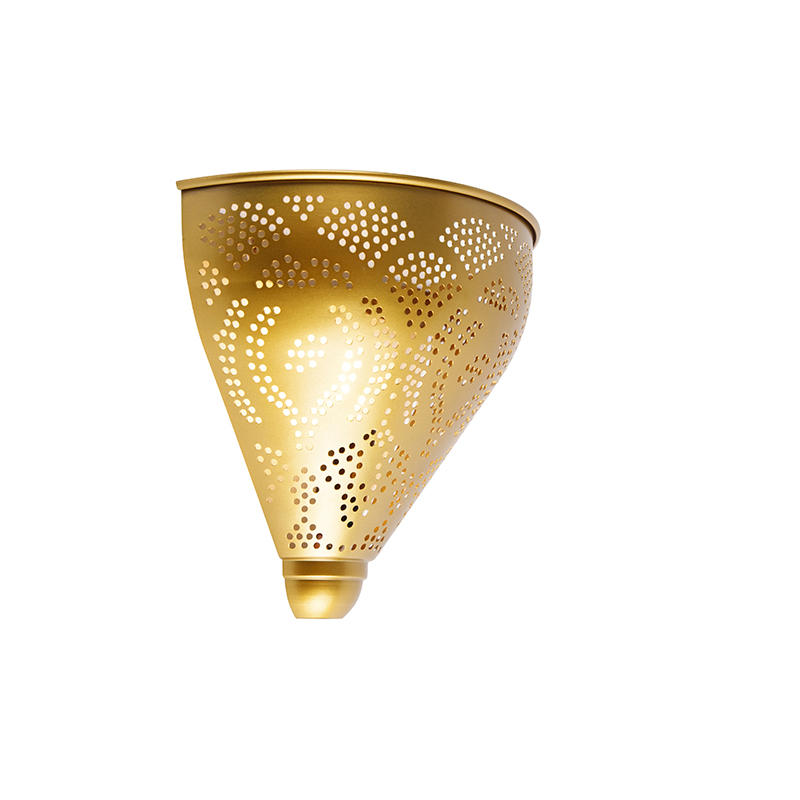 Qazqa Oriental Wall Lamp Gold With Light Effect - Zayn