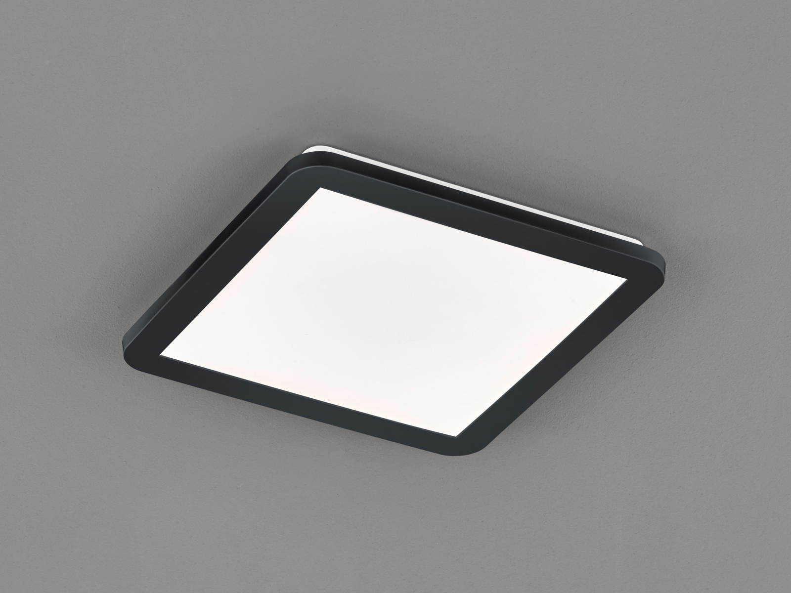 Trio - Camillus Square Deckenleuchte Led Dimmbar Schwarz Ip44 30x30 Cm Lighting