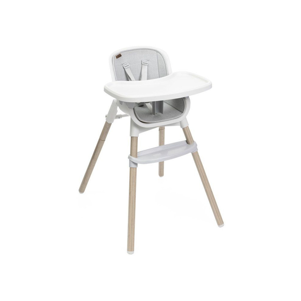 Chicco Wooden Grey, Grau Zest, Kinderhochstuhl Für Babys Ab 6 Monaten Bis 27Kg, Leichter Hochstuhl Mit Verstellbarer Höhe Und Abnehmbarem Tablett, Kompakt Verstaubar, Modernes Design - Image 5