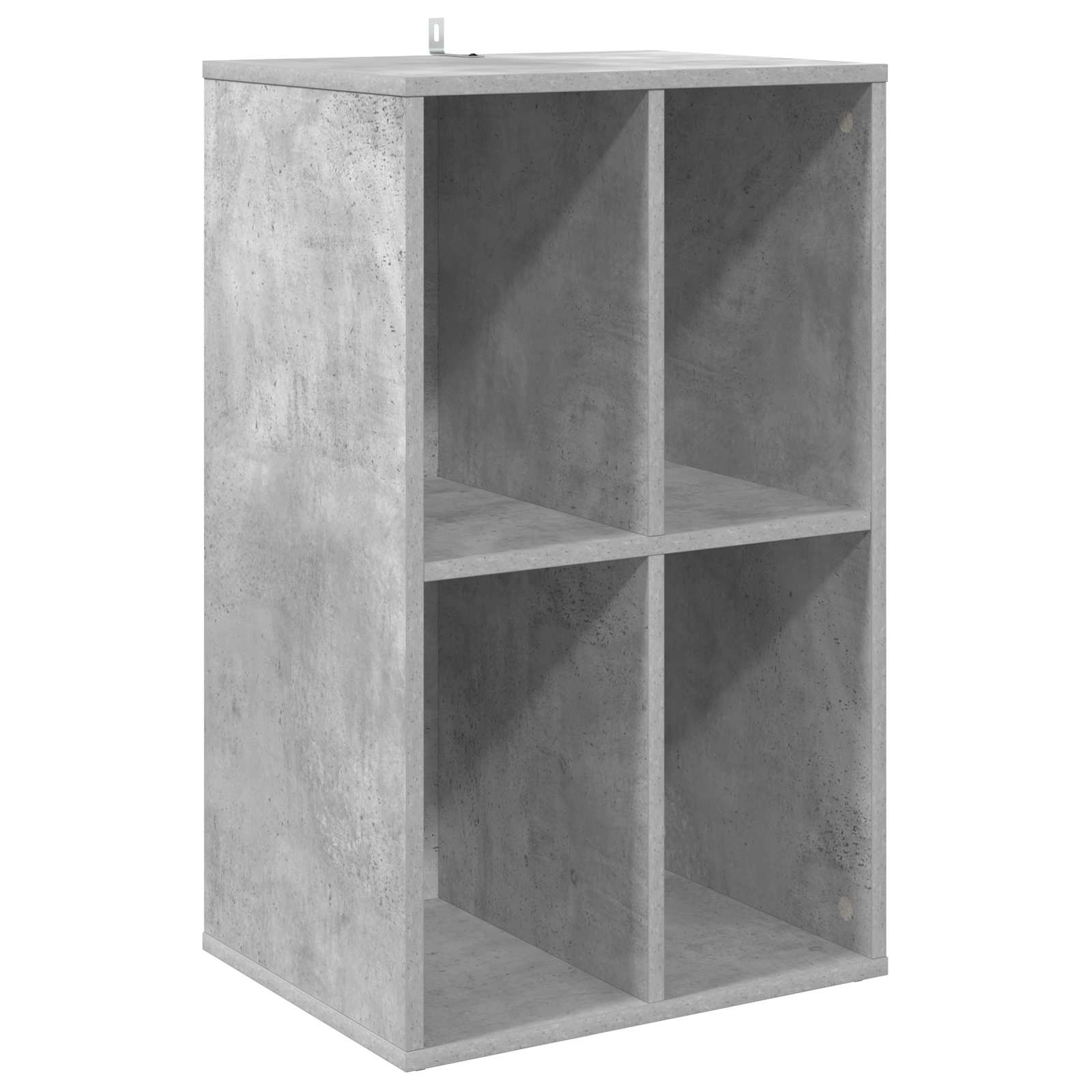 Vidaxl Grau Schallplattenschrank Beton 44,5 X 36,5 X 74,5 Cm