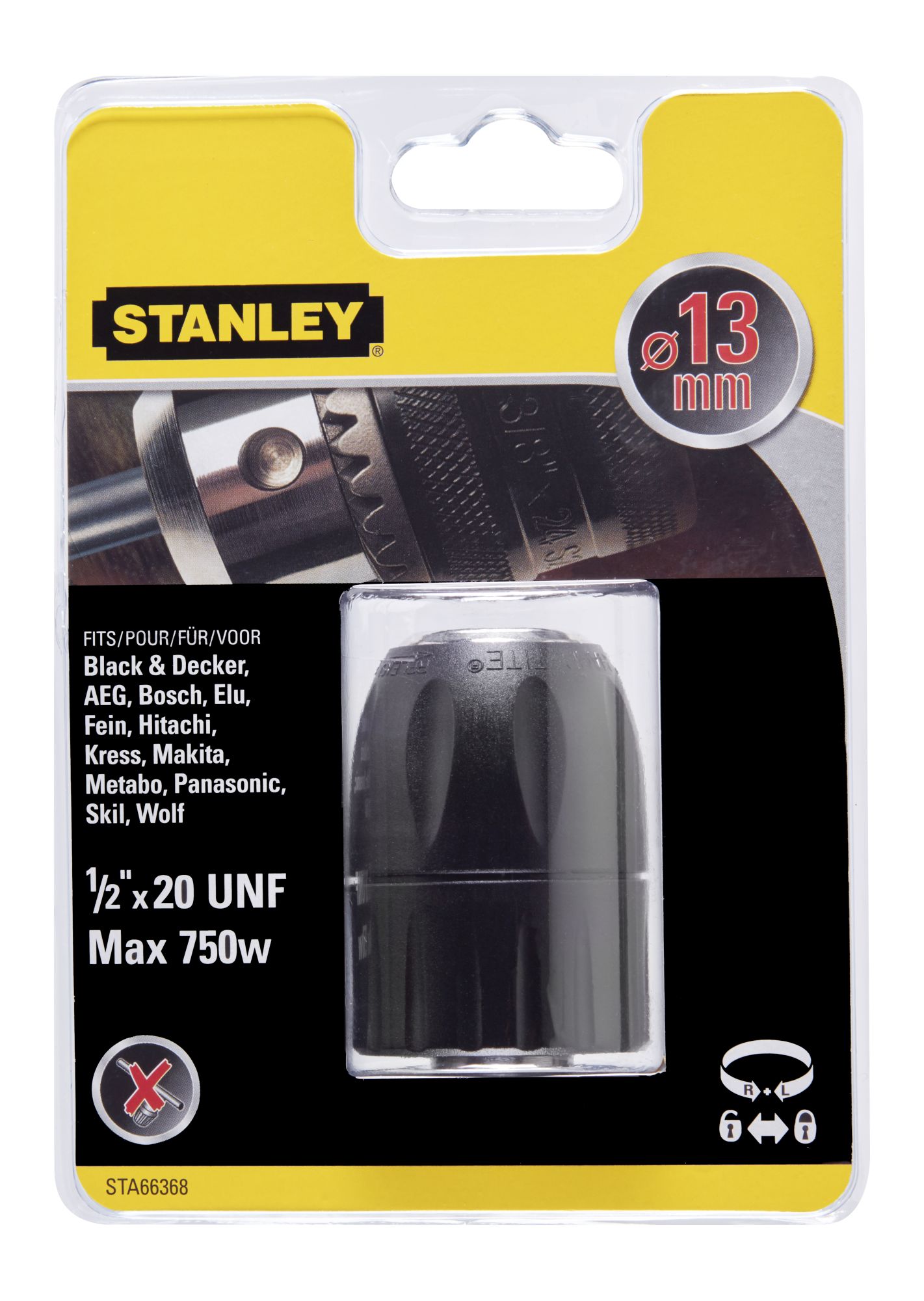 Mandrin automatique STA66368-QZ · 13 mm · ½″ × 20 UNF — photo de l’offre ManoMano