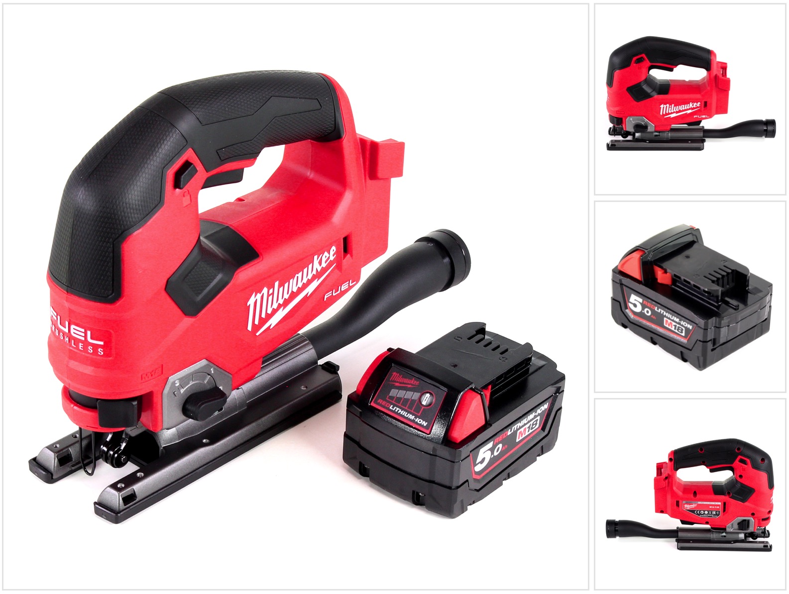 M18 Fjs-501 Stichsäge 18v Brushless + 1x Akku 5, 0ah - Ohne Ladegerät - Milwaukee
