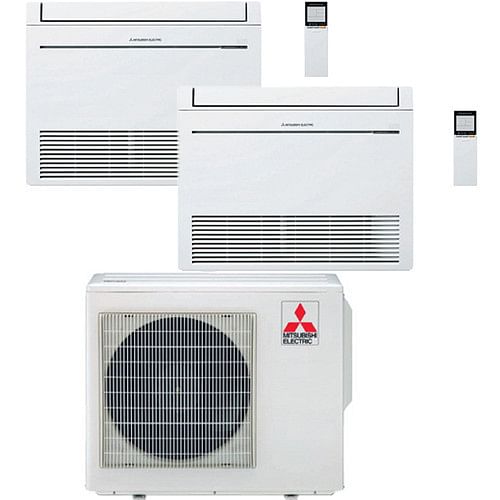 Climatizzatore Condizionatore Mitsubishi Pavimento Serie M Mfz-kt Dual Split Inverter 12000 + 18000 Btu Con U.e. Mxz-3f54vf Novitá Classe A+++/a++