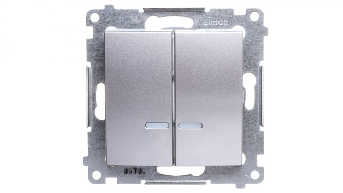 Kontakt-Simon DW5BL.01/43, Kunststoff, Silber, IP20, IP44, 250 V, 10 A, 75 mm - Bild 4