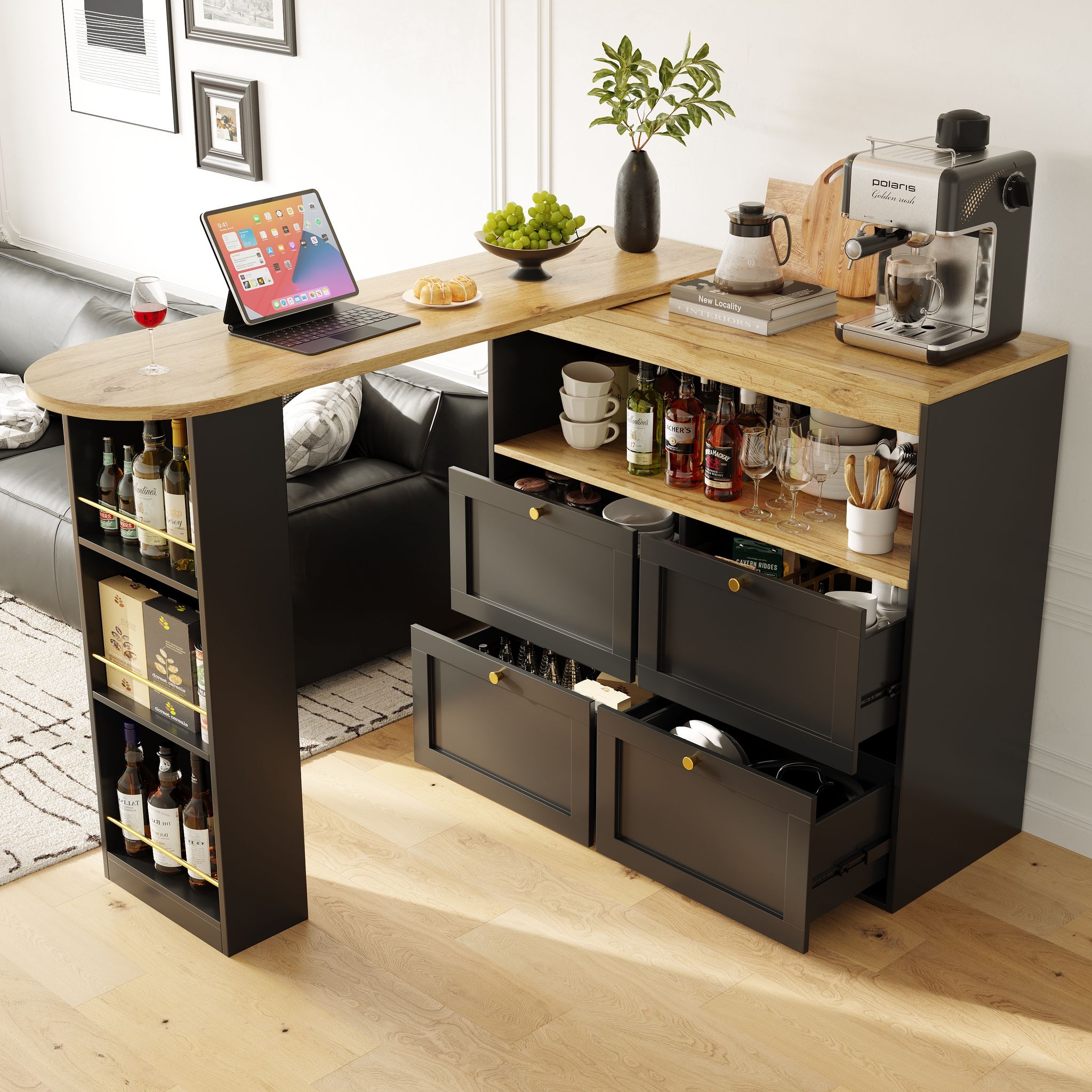 Meuble Bar 105cm, Buffet