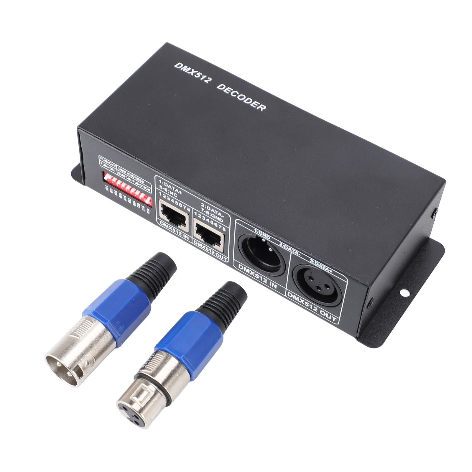 Decoder Dmx 512 A 3 Canali, Pcb In Ferro, Controller Led Rgb, Dimmer Per Bar E Hotel, Da 12v A 24v.