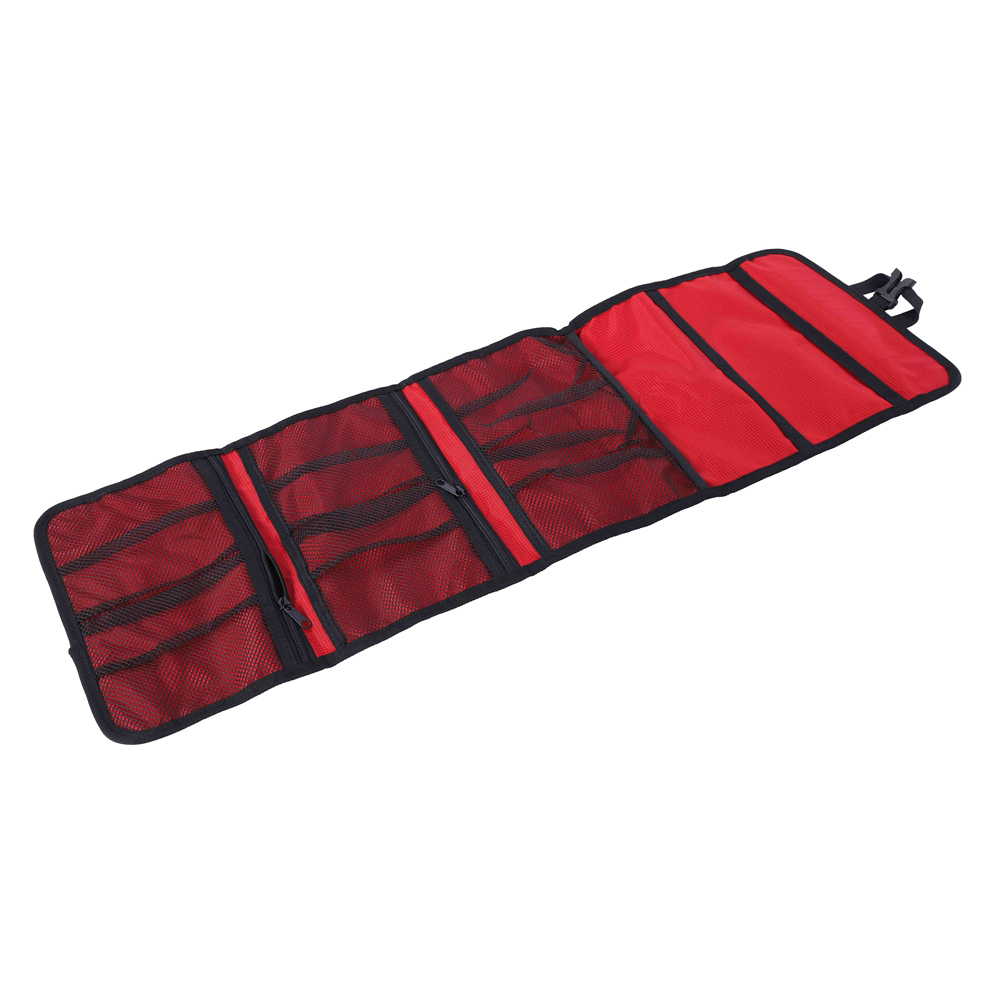 Sac de rangement pliable pour escalade, toile Oxford 420D anti-déchirure, avec crochets de suspension et corde, rouge