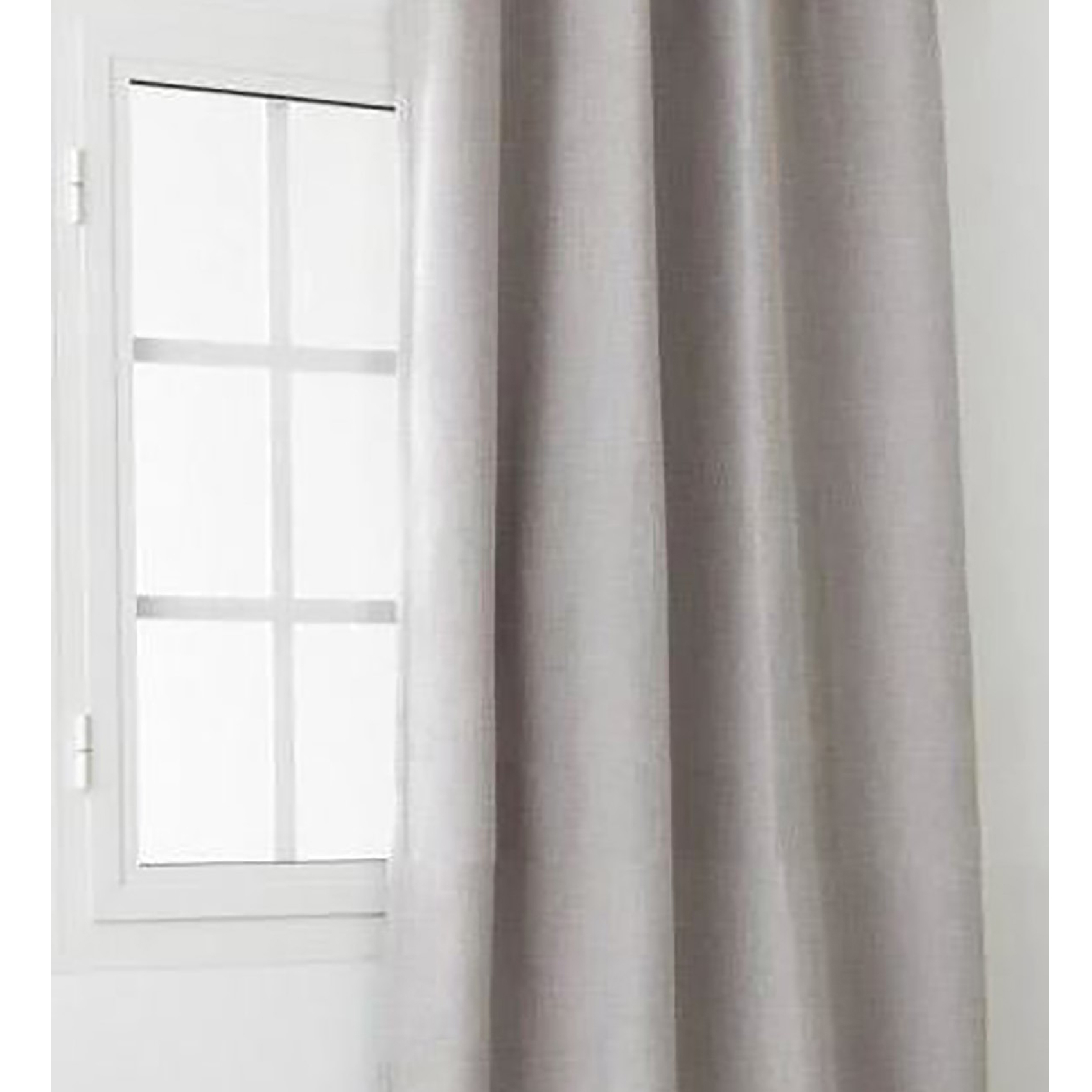 Homemaison - Rideau Obscurcissant Et Isolant À Galon Fronceur Beige