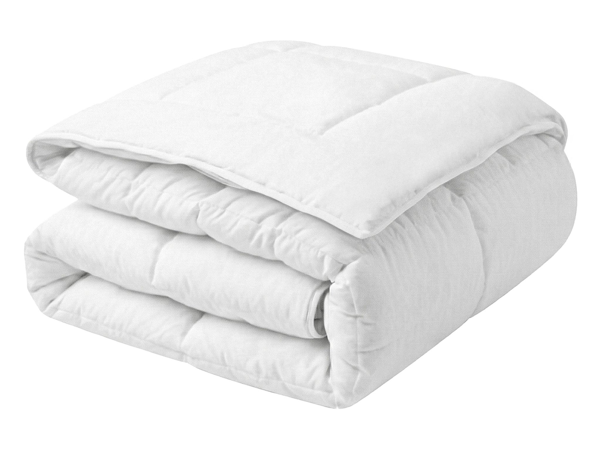 Beliani Bettdecke Weiß Mikrofaser 135 X 200 Cm Extra Warm Ganzjahresdecke Vier-jahreszeiten Steppdecke Steppbett Monochromatisch Paspel Schlafzimmer