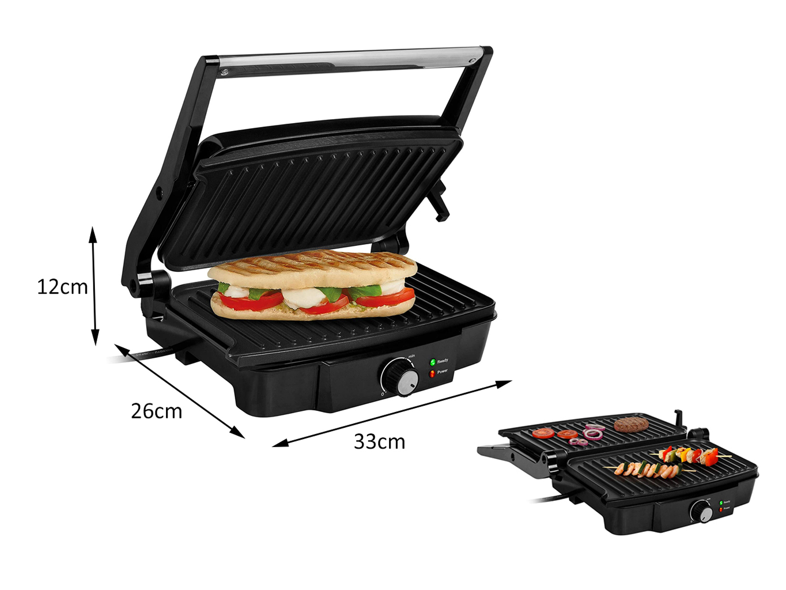 Tristar Gr-2852 Elektro Kontaktgrill Schwarz