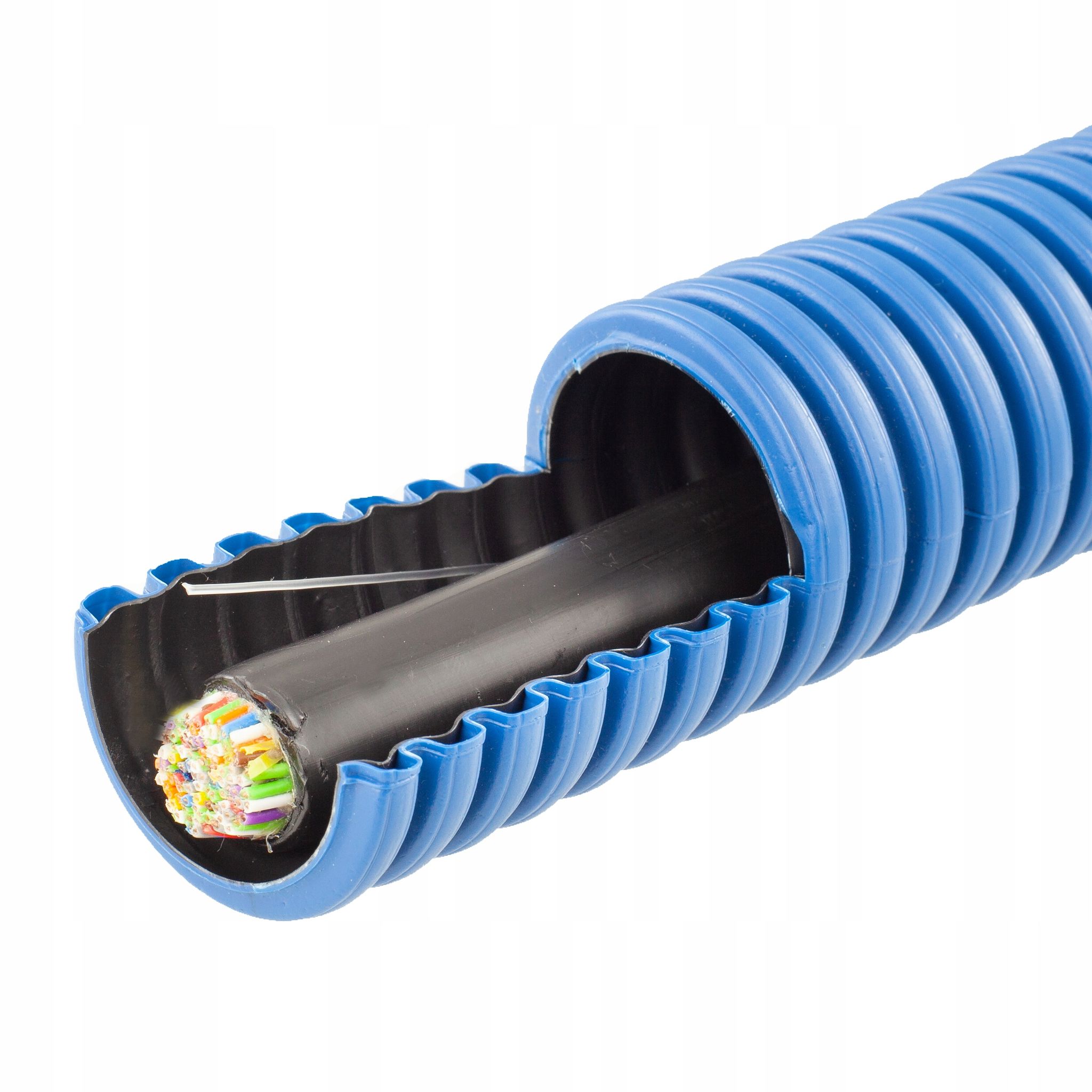 Kopos Blau Wellrohr Mit Doppelmantel Kopoflex Kf Cb 450N 75/61Mm /25M