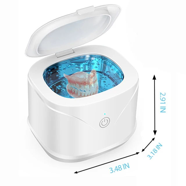 Nettoyeur à ultrasons 46 kHz, 220 ml, minuterie 5 min, ABS et acier inoxydable 304