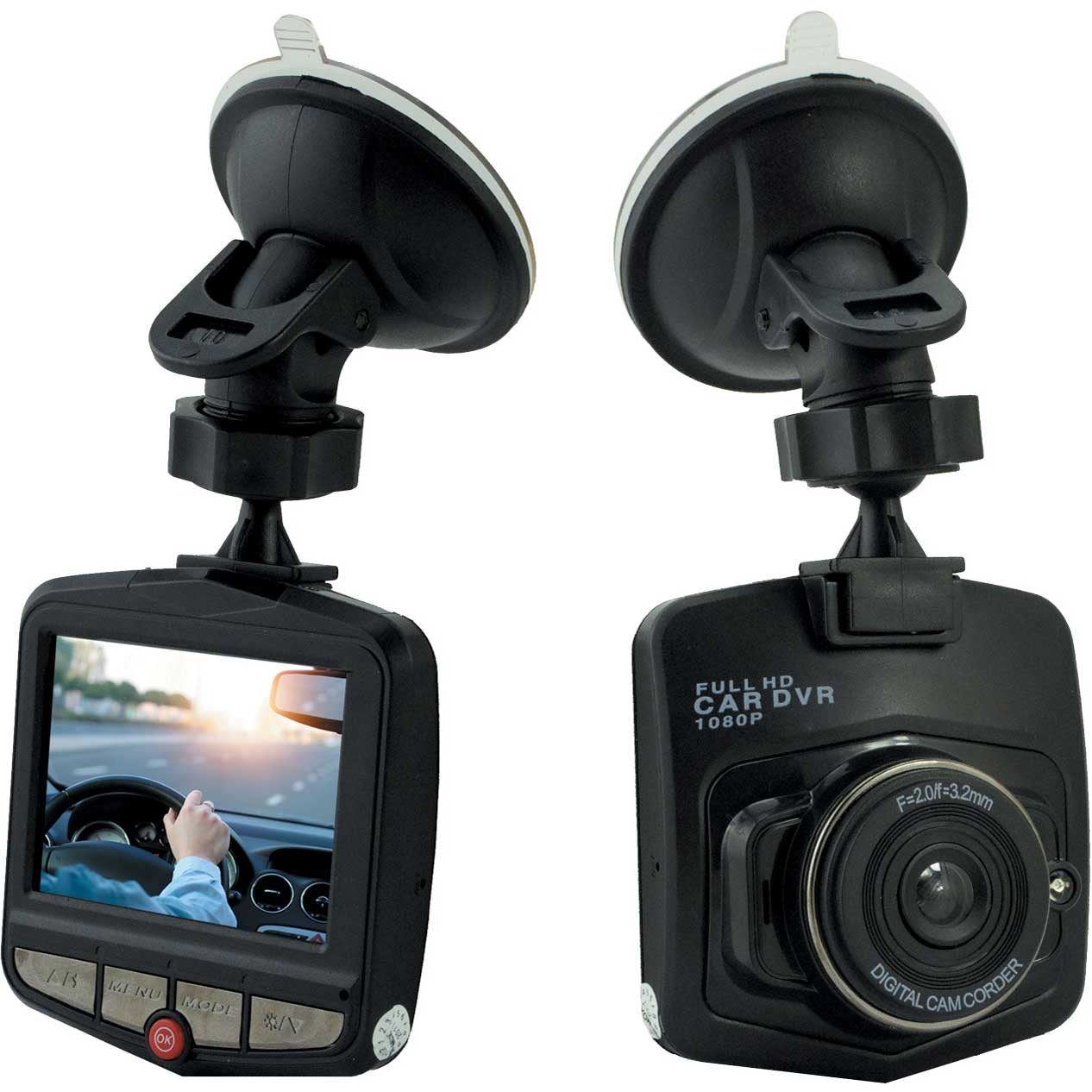Denver CCT-1230 (Akku, Eingebautes Display, Eingebautes Mikrofon, HD), Dashcam, Schwarz - Bild 5