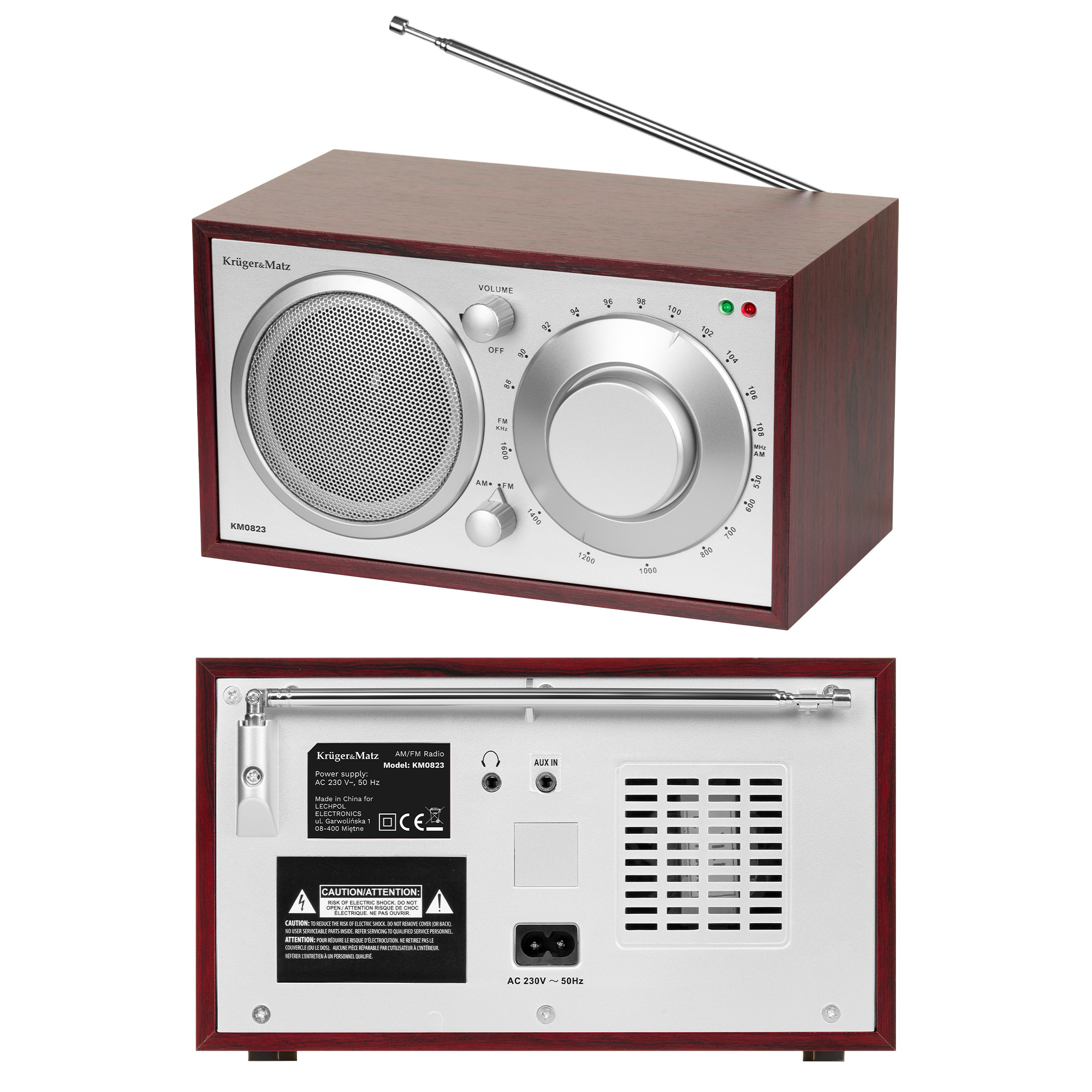 Oem Kruger&Matz Fm/Am-Küchenradio, Leistungsstarker Lautsprecher, 3,5-Mm-Aux-Anschluss
