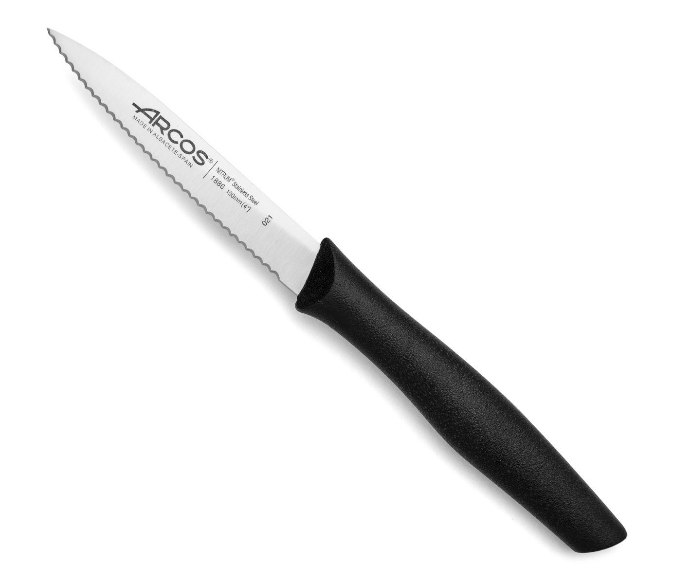 Arcos Schwarz Messer Mondador Nova 188610 Edelstahl Nitrum Und Mango Polypropylenmesser, E 10 Cm Klinge In Displaybox
