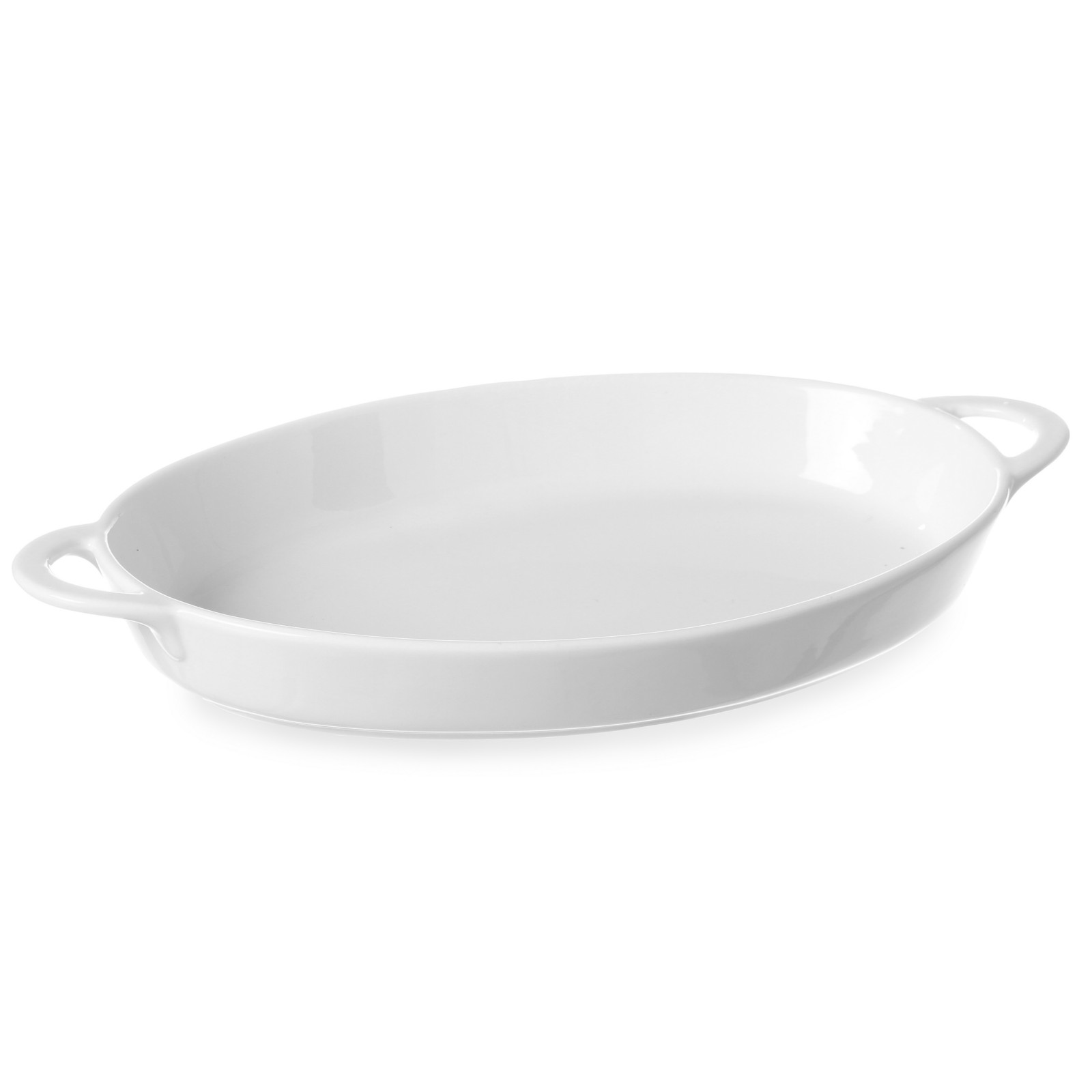 Hendi Strahlendes Weiß Ofenform, Oval, Mit Ohrengriffen, Tapasschälchen, Hohe Schlag- Und Verschleißfestigkeit, Geeignet Für Ofen, Mikrowelle, Geschirrspüler, 215X140x(H)35Mm, Weiß Porzellan, - Image 3