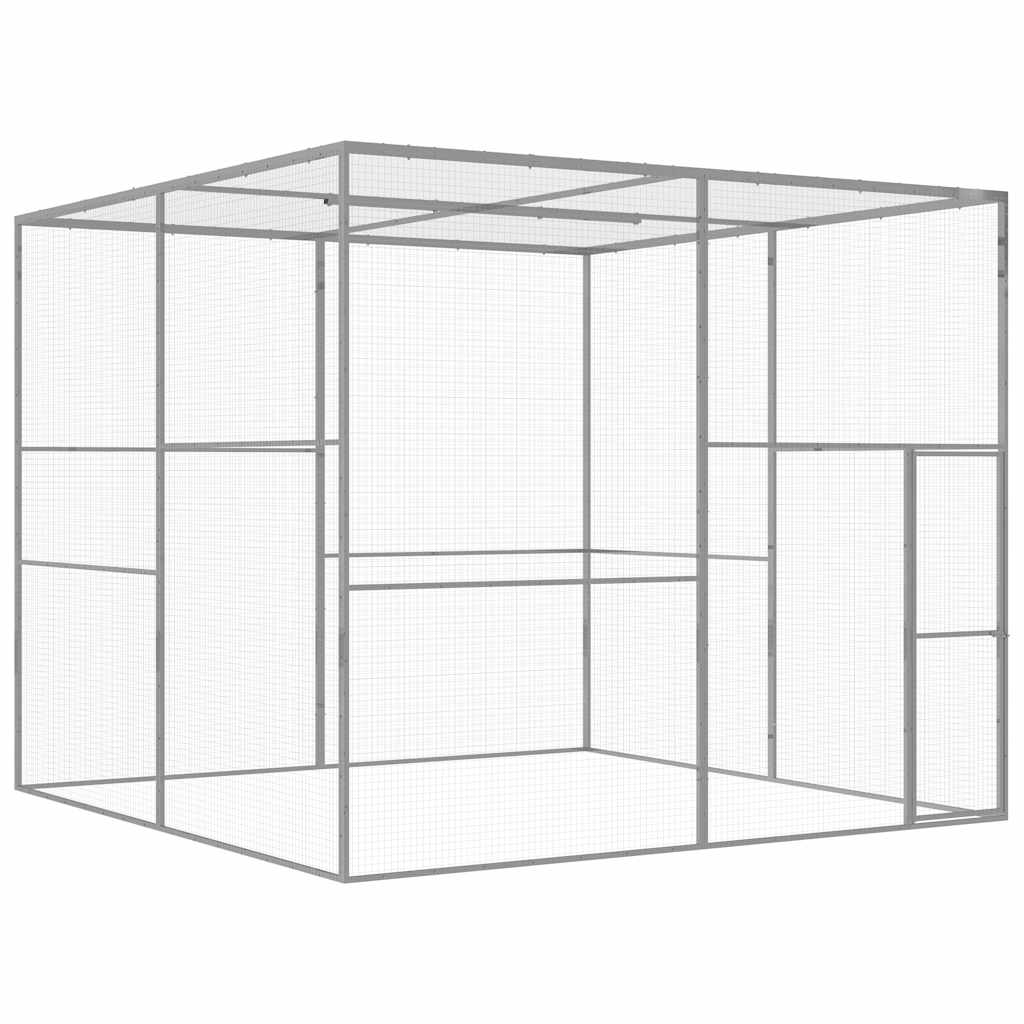 Katzenkäfig 3x3x2,5 M Verzinkter Stahl - Vidaxl