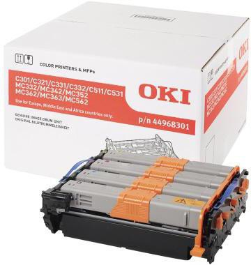 Oki Bildtrommel (Bk, C, M, Y) Schwarz/Gelb 44968301 - Bild 12