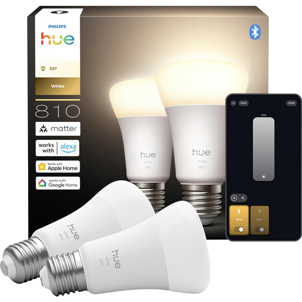 Philips Hue Licht Philips Led-Leuchtmittel 929003856005 Eek: E (A - G) Hue White E27 Warmweiß