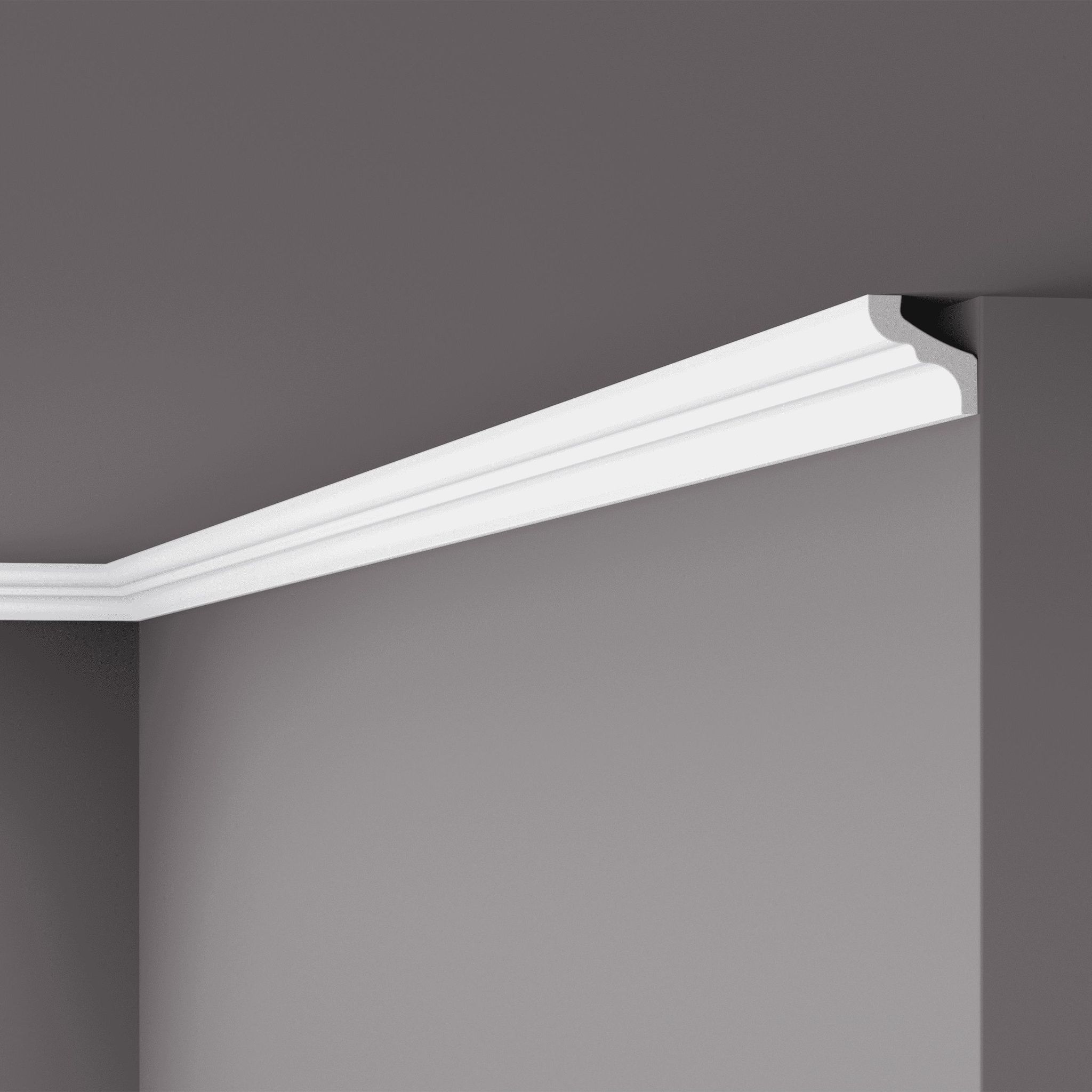 Nmc Weiss Stuckleiste F Nomastyl Polystyrol 30 X 35 X 2000 Mm Weiß Deckenleiste - Bild 3