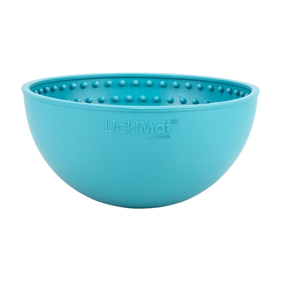 Hunde-futterstation - Lickimat - Wobble - Gummi - Türkis - 17x17x8cm