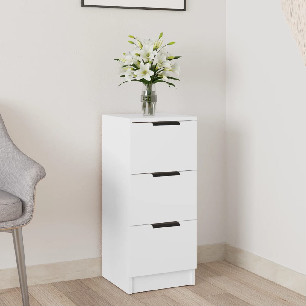 Buffet Blanc 30x30x70 Cm Bois D'Ingénierie Vidaxl