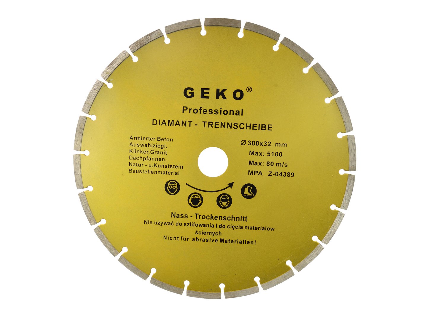 Import Durchmesser Scheibe 300X8x32mm Segment Geko Profi (10)