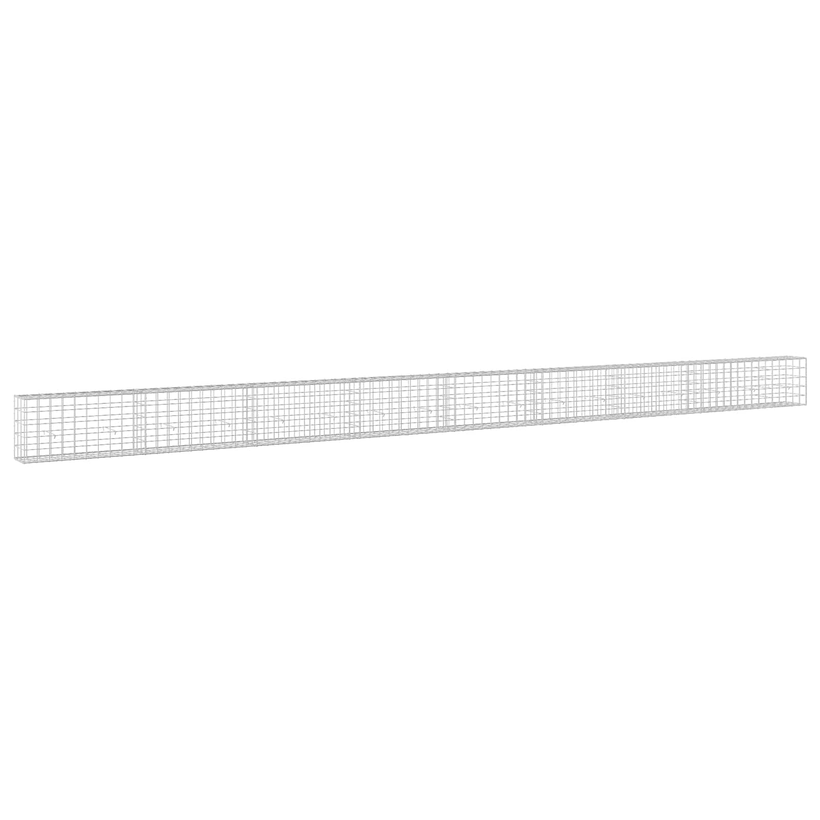 Vidaxl Silber Steinkorb, Gabionenkorb - Image 2