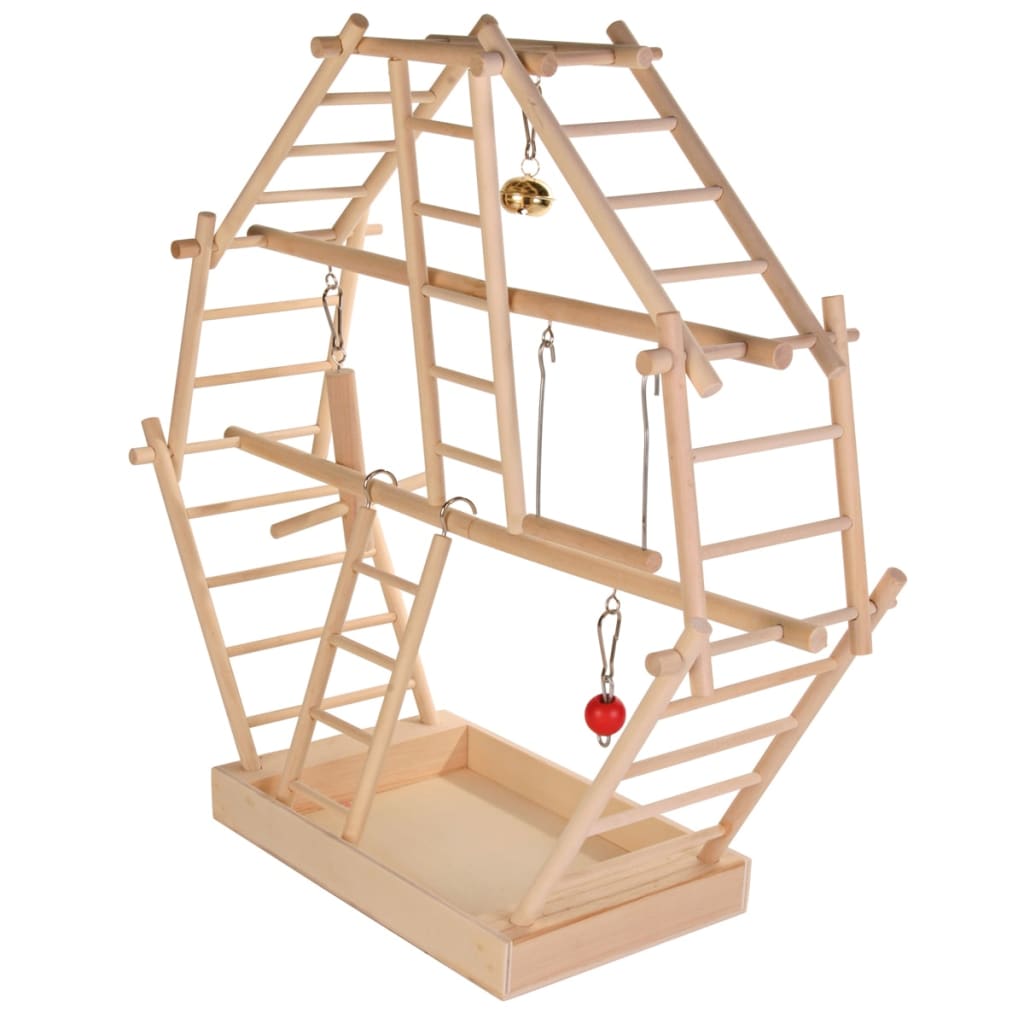 Trixie Beige Vogelspielzeug Mit Holzleitern - Image 3