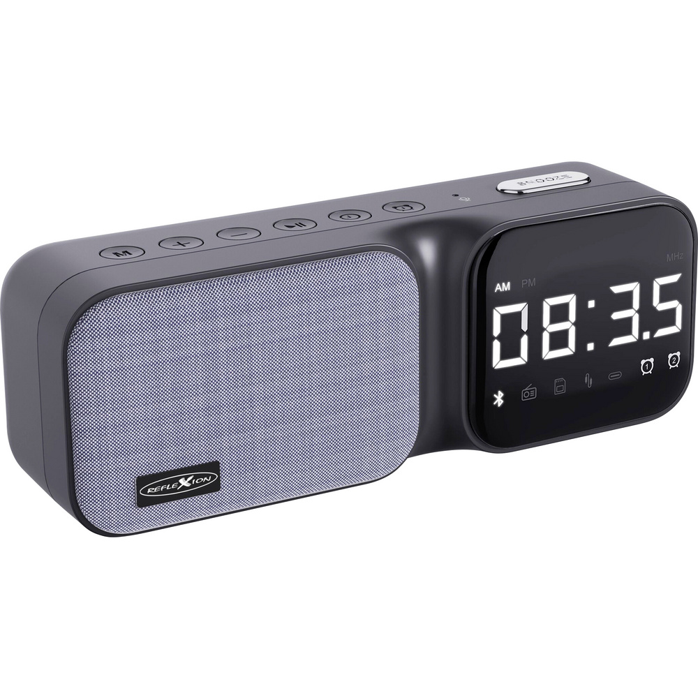 Reflexion Clr24bt Radiowecker Ukw Funkempfang, Usb, Bluetooth®, Aux, Sd Akku-Ladefunktion, Weckfunk