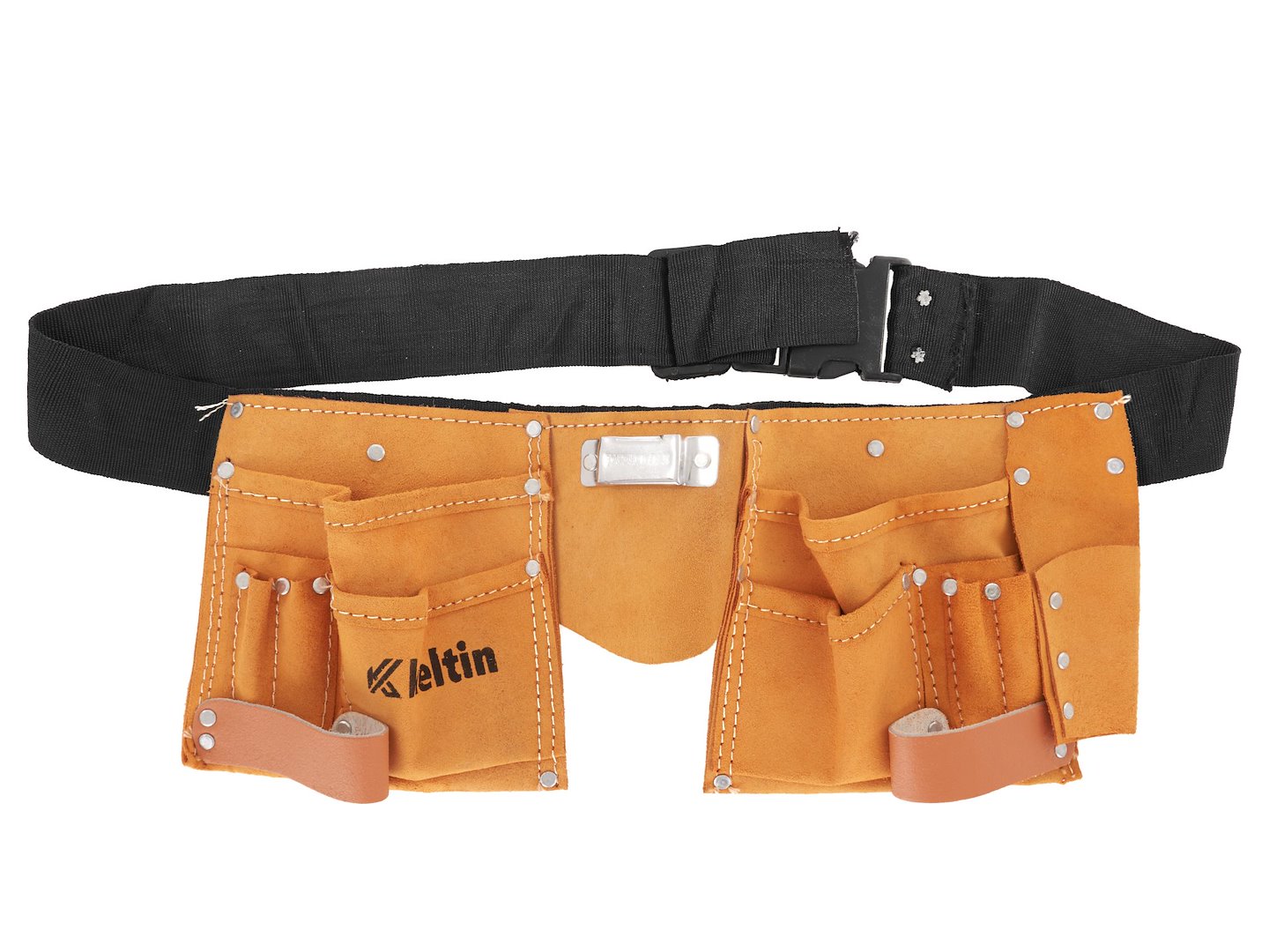 Import Werkzeuggürtel Aus Leder, 11 Taschen (50)