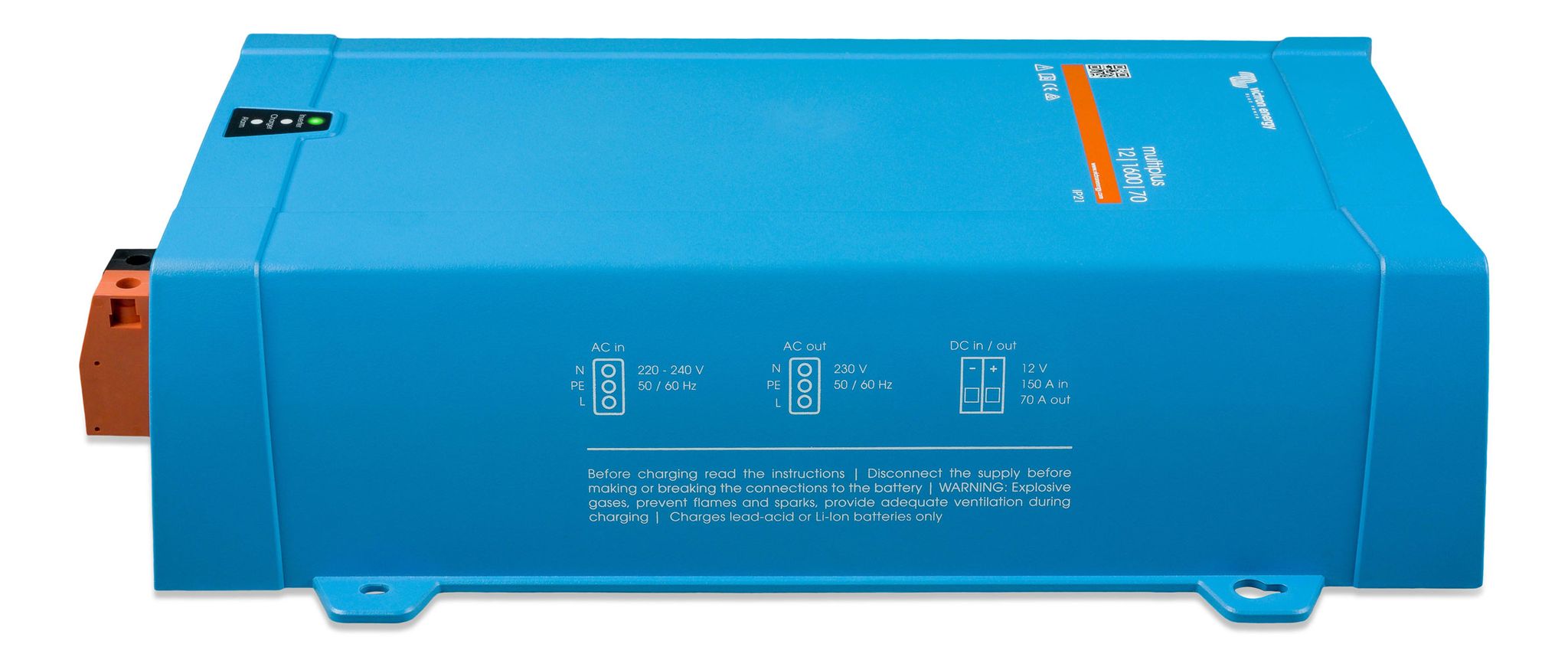 Victron Energy Blau Spannungswandler, Victron Multiplus 12/1600/70-16 Ve.bus 12V 230V 1300W 2800W Wechselrichter 70A Ladegerät - Image 3