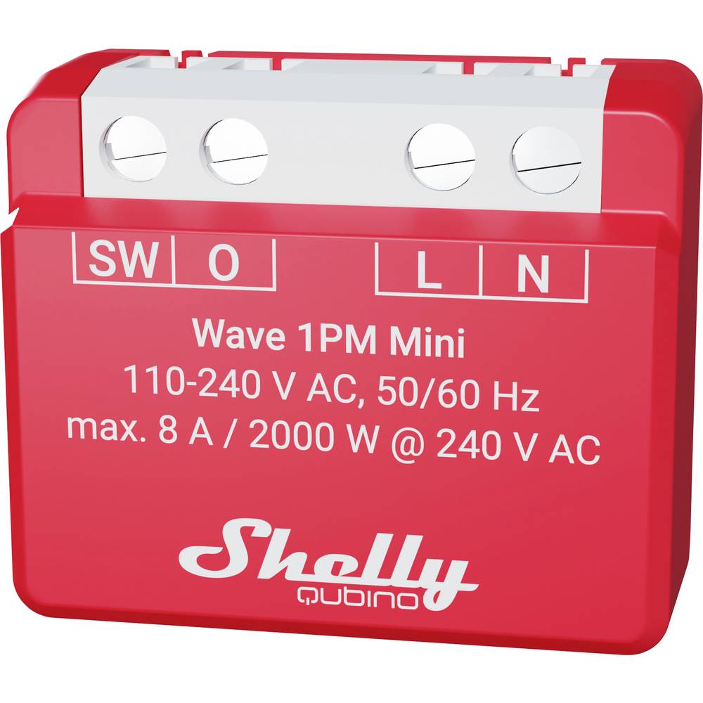 Shelly - Qubino Wave 1pm Mini Attuatore Di Misura A Commutazione Z-wave