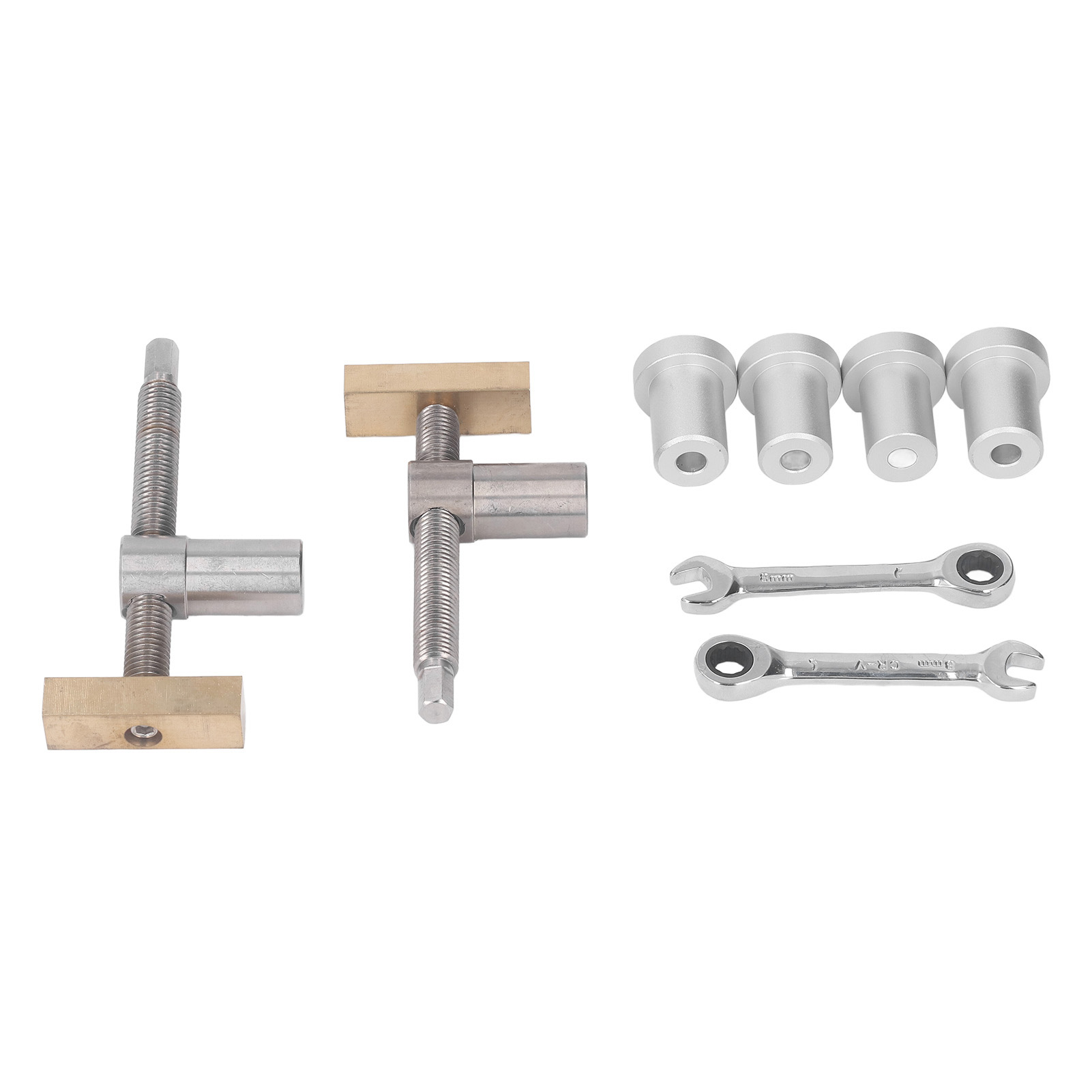 Pince de bureau pour travail du bois en acier inoxydable et laiton, fixation rapide sur établi, lot de 2