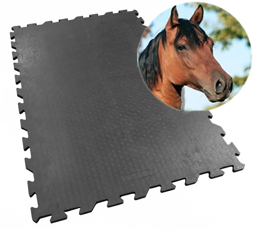 Vivol - Gummi-stallmatte - Puzzlesystem - 80 X 120 Cm - 20mm - Rutschfest, Schalldämmend & Mit Drainage