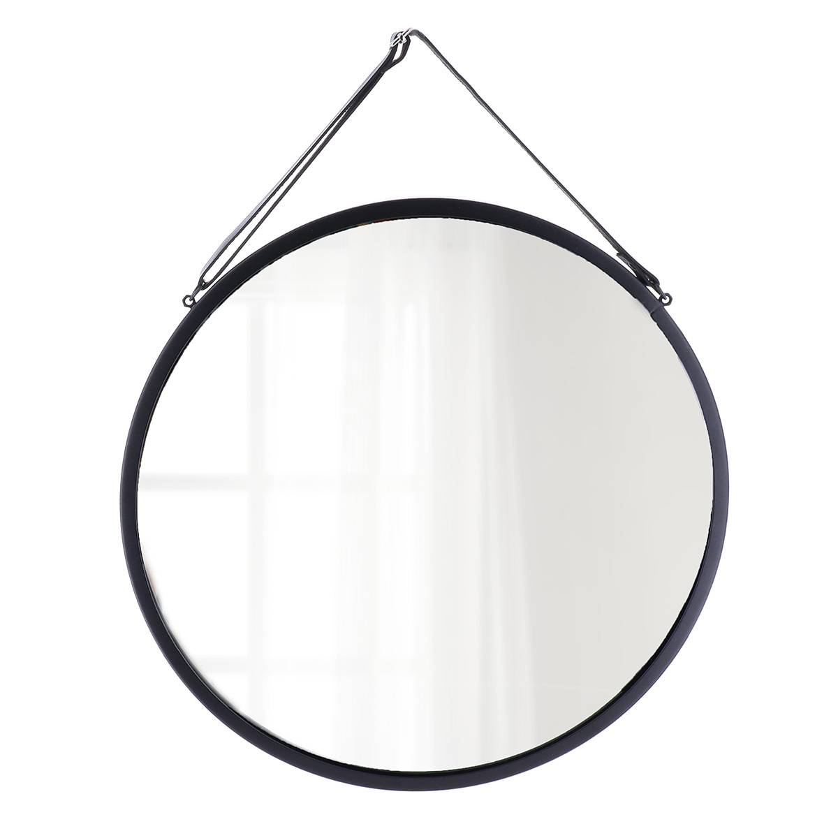 Hängespiegel Aus Metall Durchmesser 38 Cm - Schwarz - Tendance