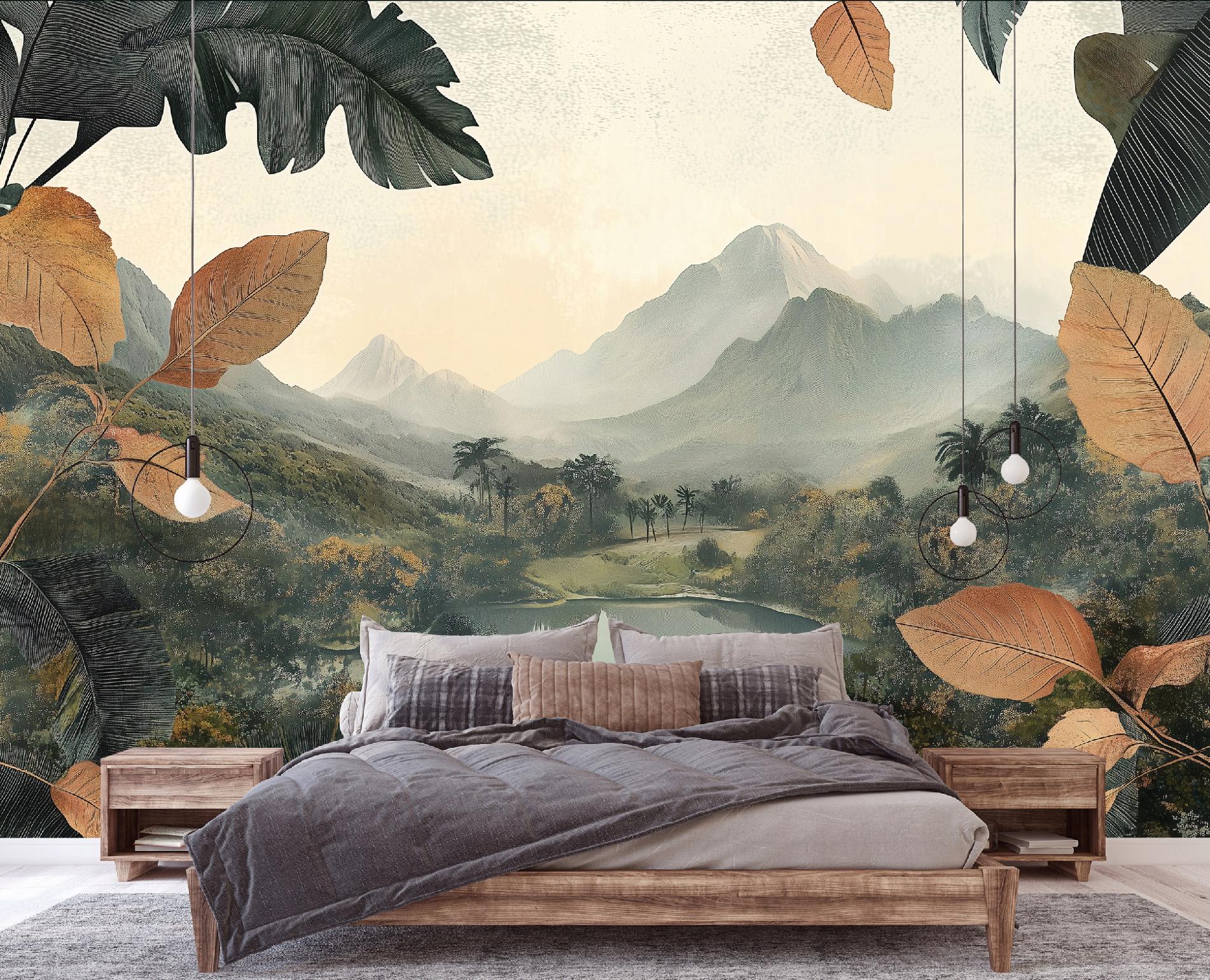 Wallarena Vlies Fototapete Landschaft Gebirge Berge 400x280 Cm, Tapeten, Für Wohn Und Schlafzimmer, Vliestapete Wandtapete Tapete 3d Effekt- Inkl. Kleister -