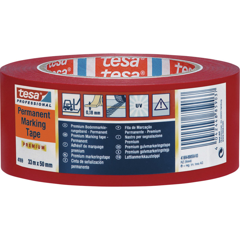 Tesa Schwarz Klebeband,Premium Pvc Permanent 33 M X 50 Mm Tesaflex T041690005593