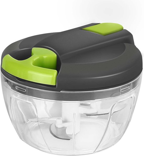Mini Tritatutto, Adatto Per Cipolle, Aglio, Carne, Pappe Per Neonati, Frutta E Verdura, Dotato Di 3 Lame In Acciaio Inox.
