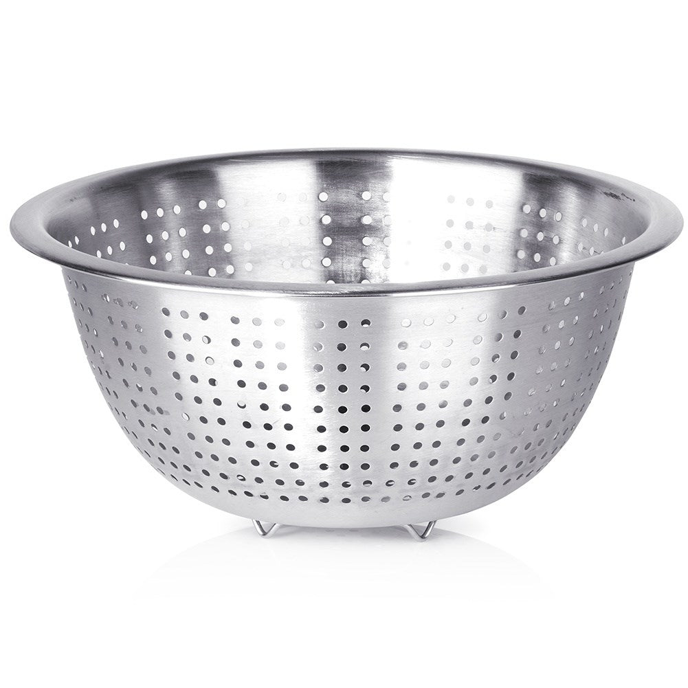 Koopman Round Colander In Stainless Steel For Rinsing And Straining 31170
