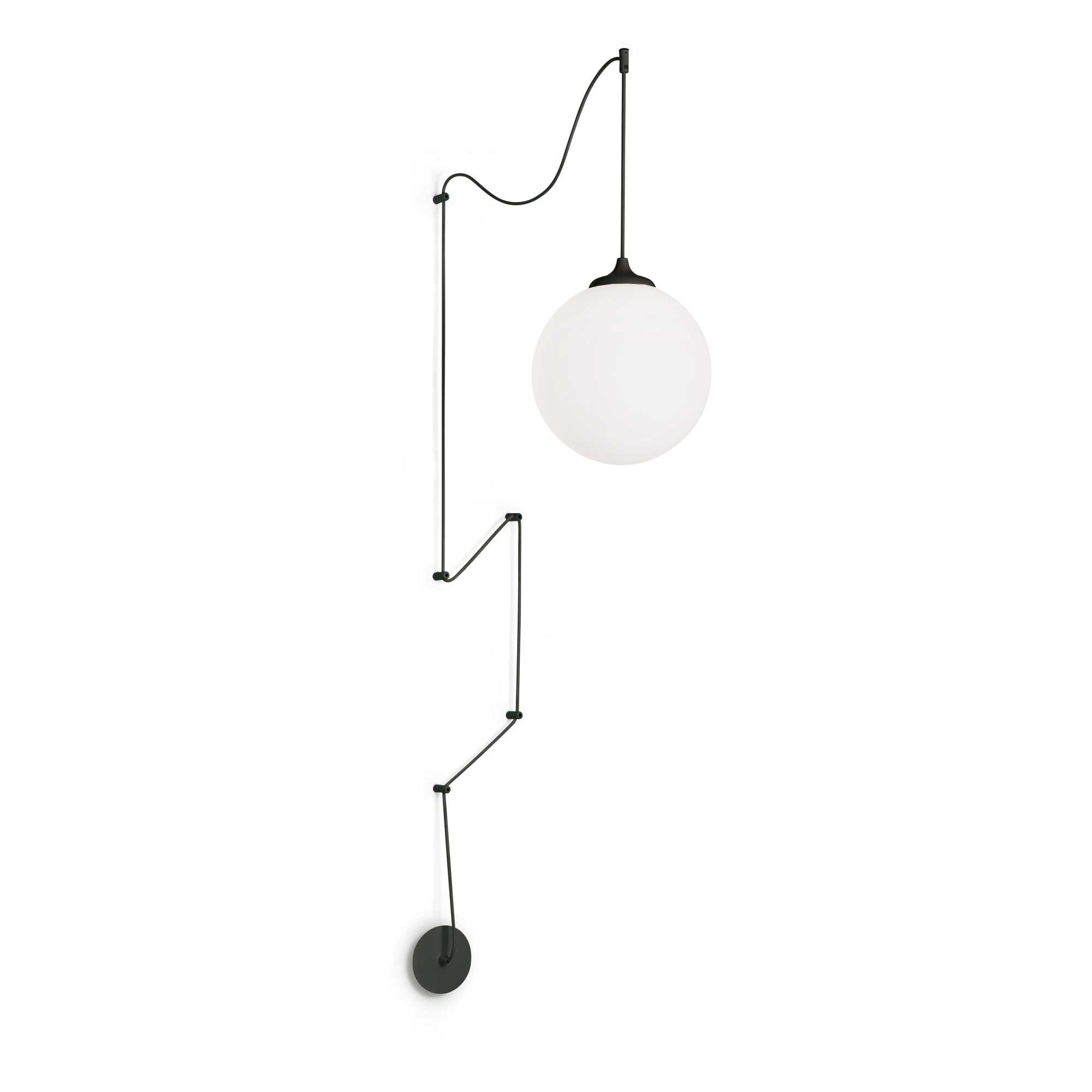Ideal Lux Schwarz Boa - 1 Light Globe Deckenanhänger E27