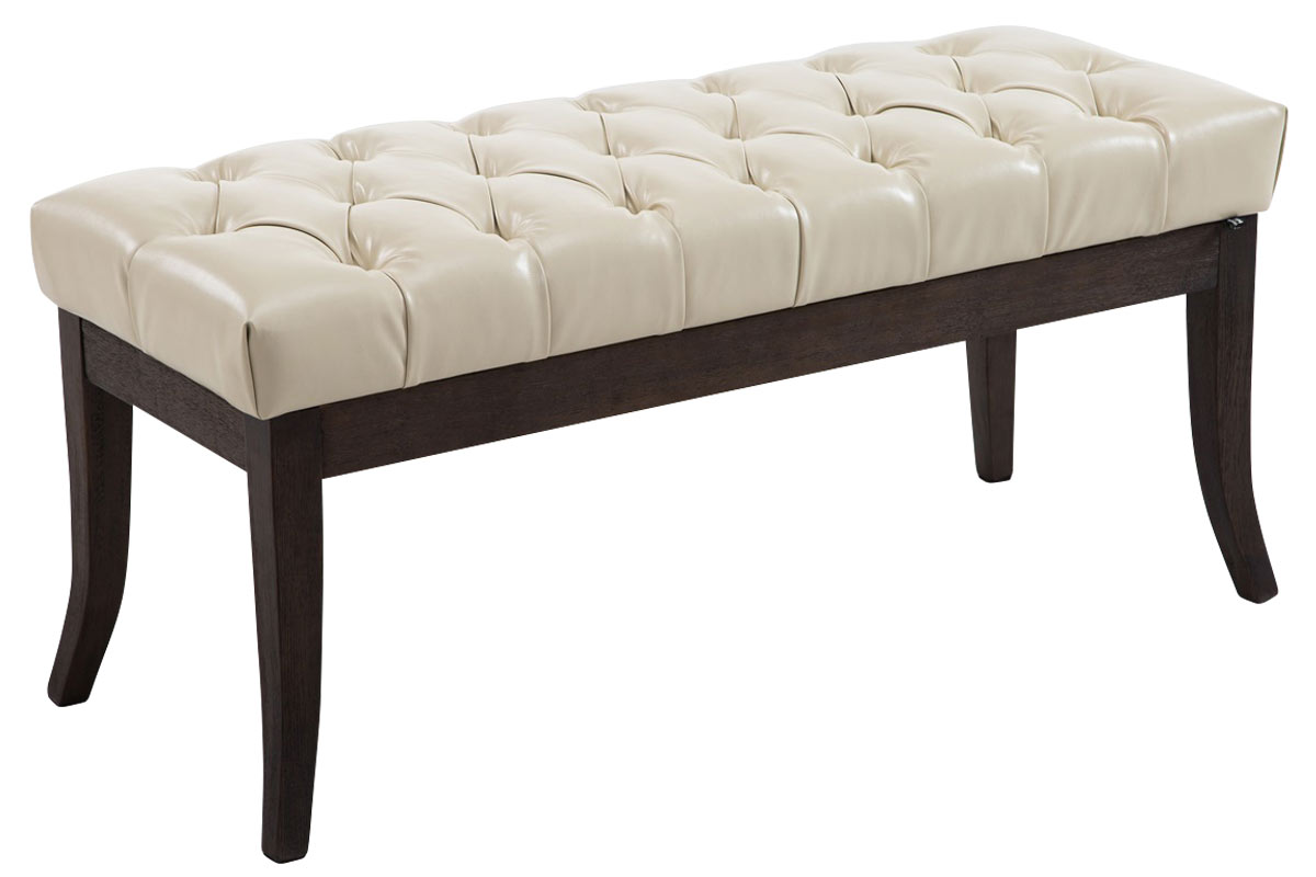Clp Sitzbank Ramses Kunstleder Antik-dunkel Creme 100 Cm