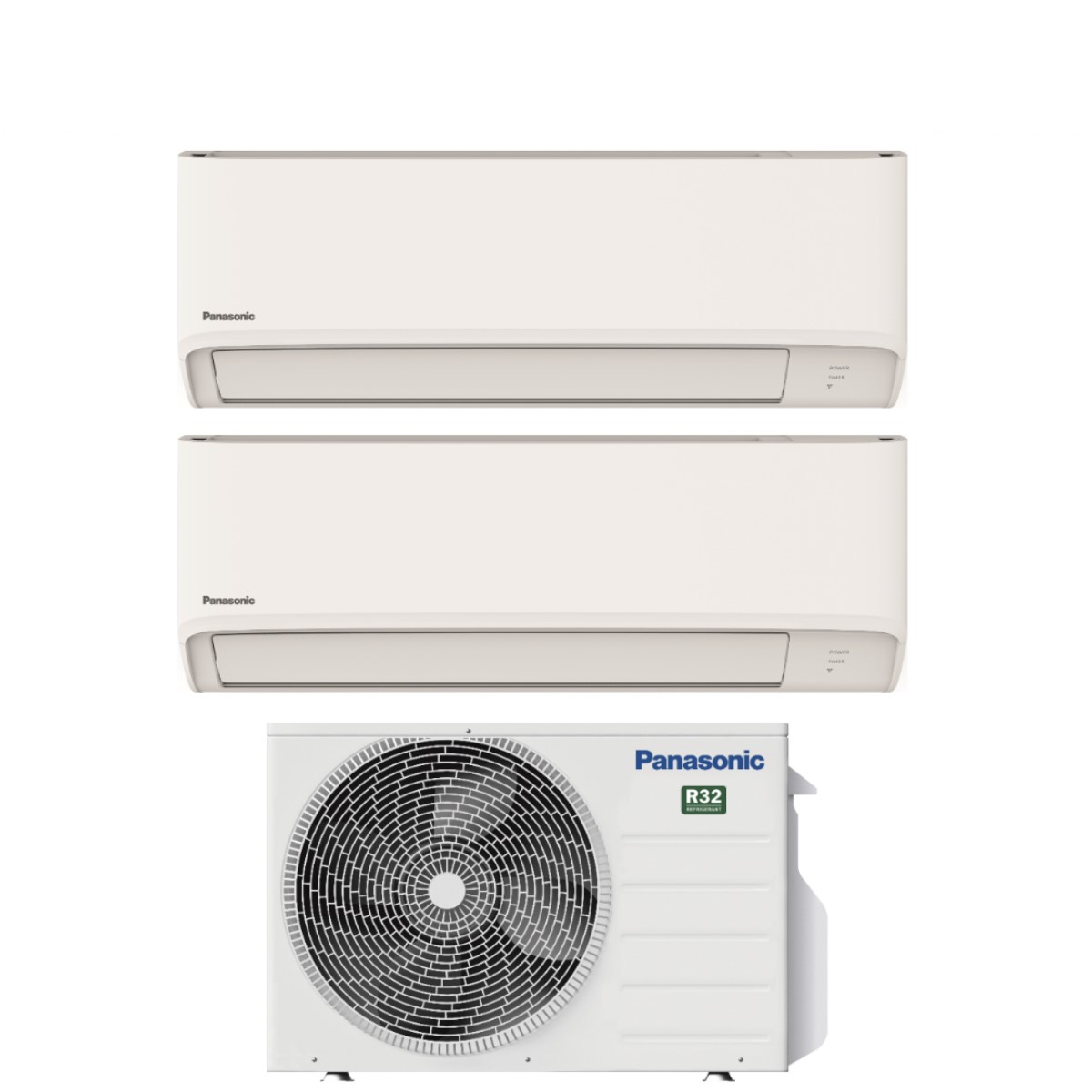 Panasonic - Condizionatore Dual Split Inverter Serie Tz 9+9 Con Cu-2z50tbe R-32 Wi-fi Integrato 9000+9000