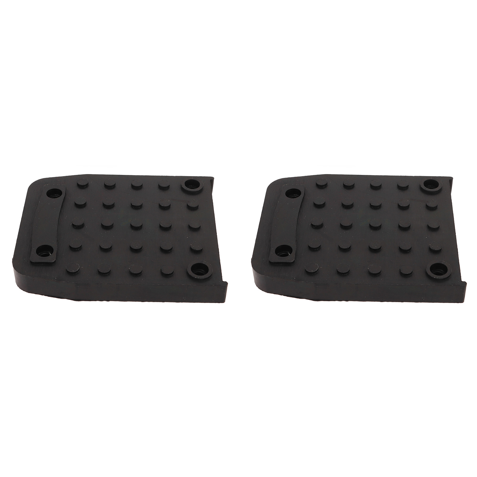 Patins antidérapants pour échasses de plaquistes, nylon et PVC, 105 x 84 x 12 mm, lot de 2