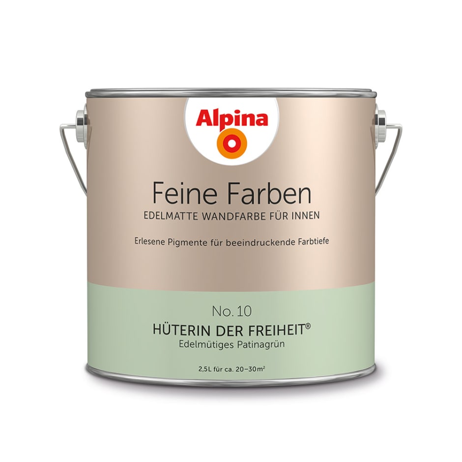 ALPINA FARBEN Wandfarbe »Feine Farben«, edelmatt, 2,5 l für ca. 20-30m² - gruen - Image 3