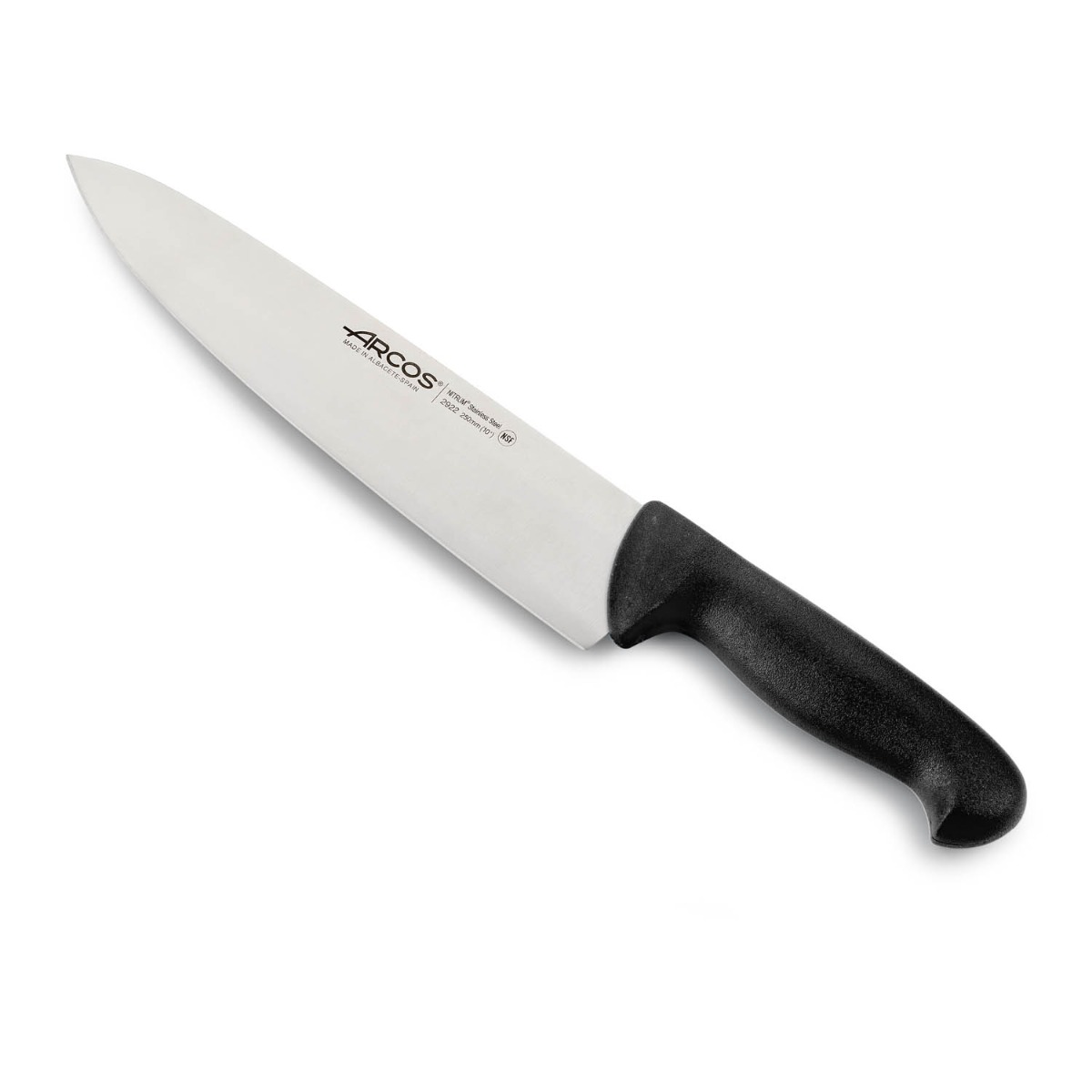 Arcos Schwarz Kochmesser Farbe - Prof 292225 Edelstahl Nitrum Und Mango Ergonomische E Polypropylenklinge Und 25 Cm Klinge, Vitrine