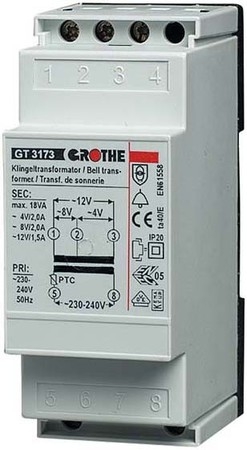 Transformateur 8V Urmet 14201